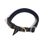 FMA Classic Cotton Dog Collar - Navy