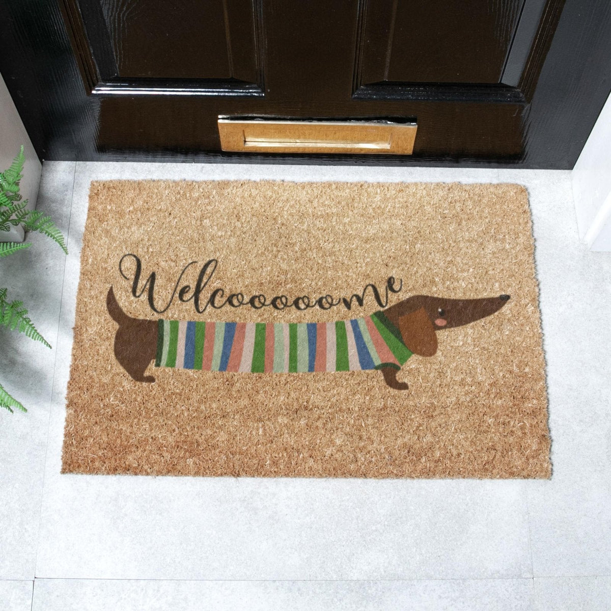 Welcome Sausage Dog Doormat