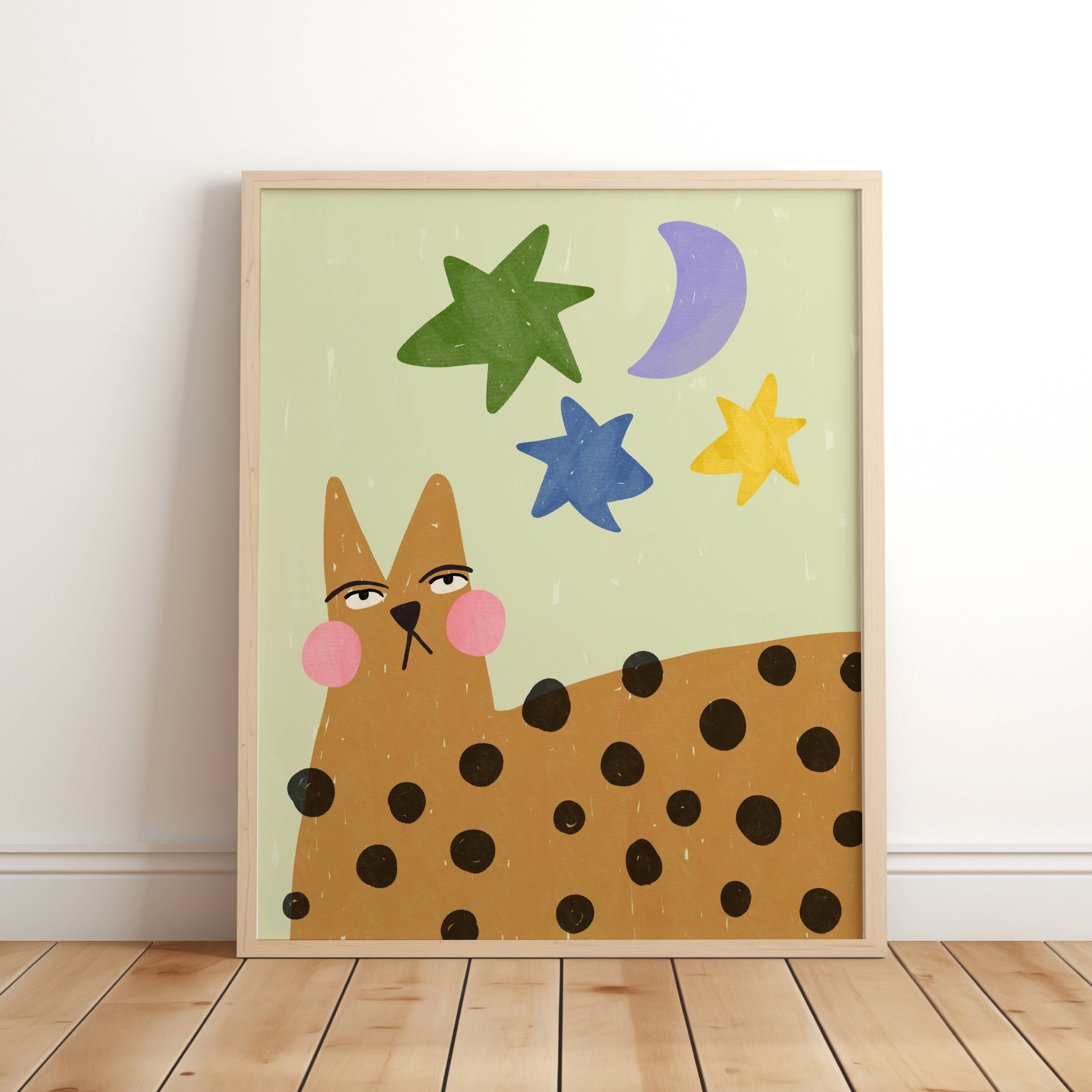 Spotty Cat Print