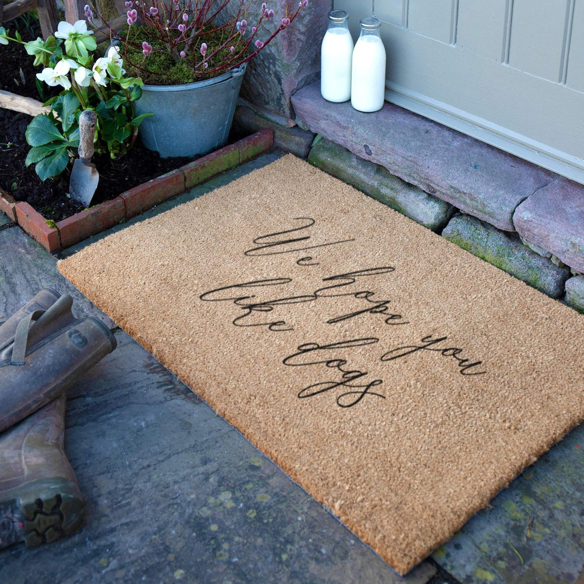 We Hope You Like Dogs Doormat