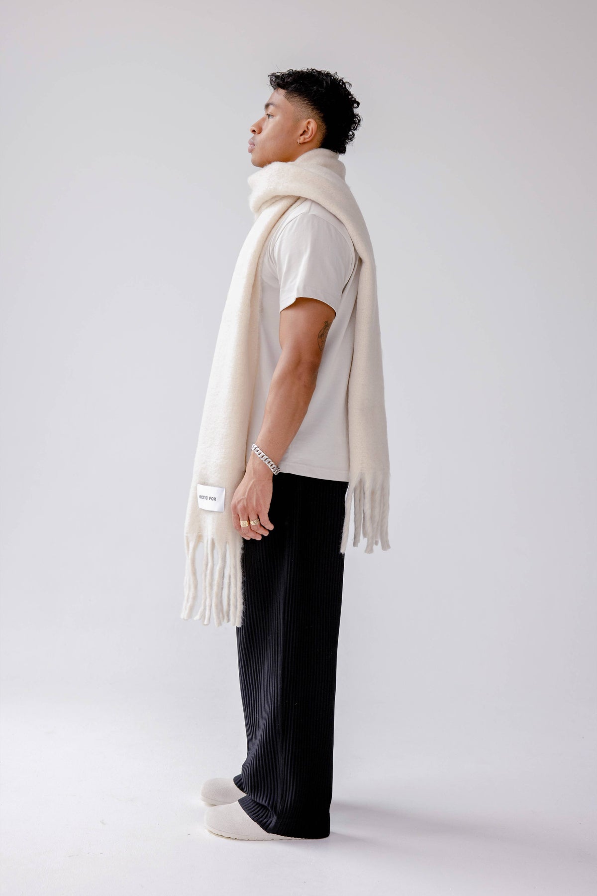 Arctic Fox Reykjavik Recycled Scarf – Pebble