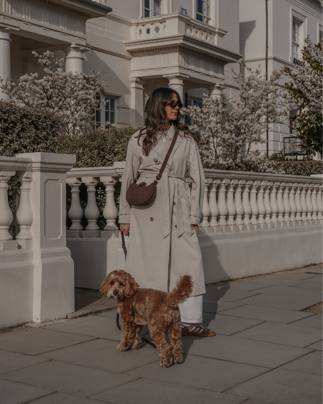 By Teddy Quilted Walking Bag - Chocolate