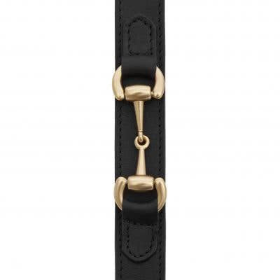 Aristopet Corocota black dog collar with classic heritage styling.