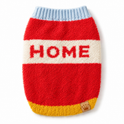 Aristopet Home knitted dog jumper in red and blue.