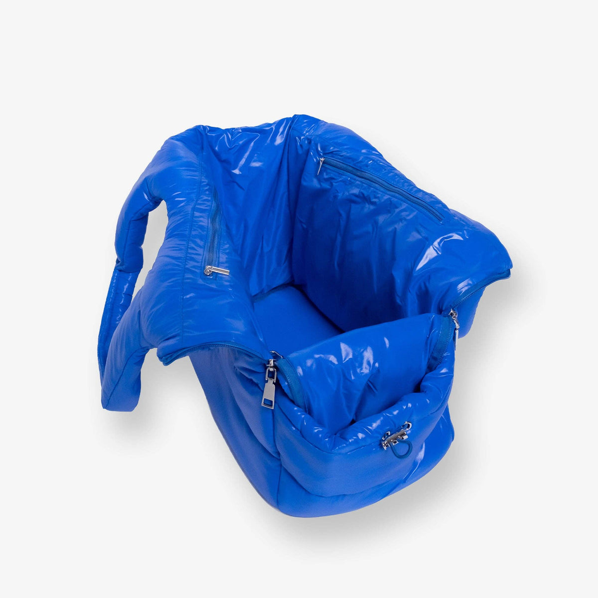 Barc London quilted blue dog carrier