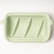 Green dog bowl feeder