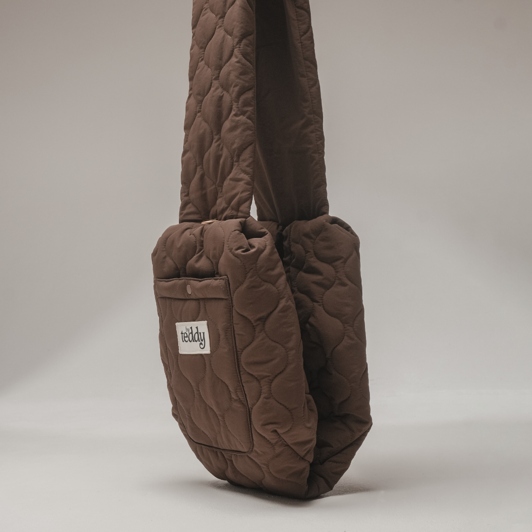By Teddy Chocolate Quilted Sling Bell & Beau
