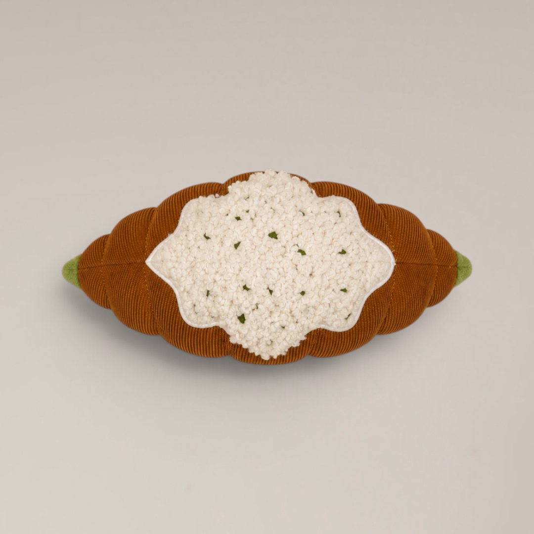 By Teddy bakery-inspired croissant toy for dogs