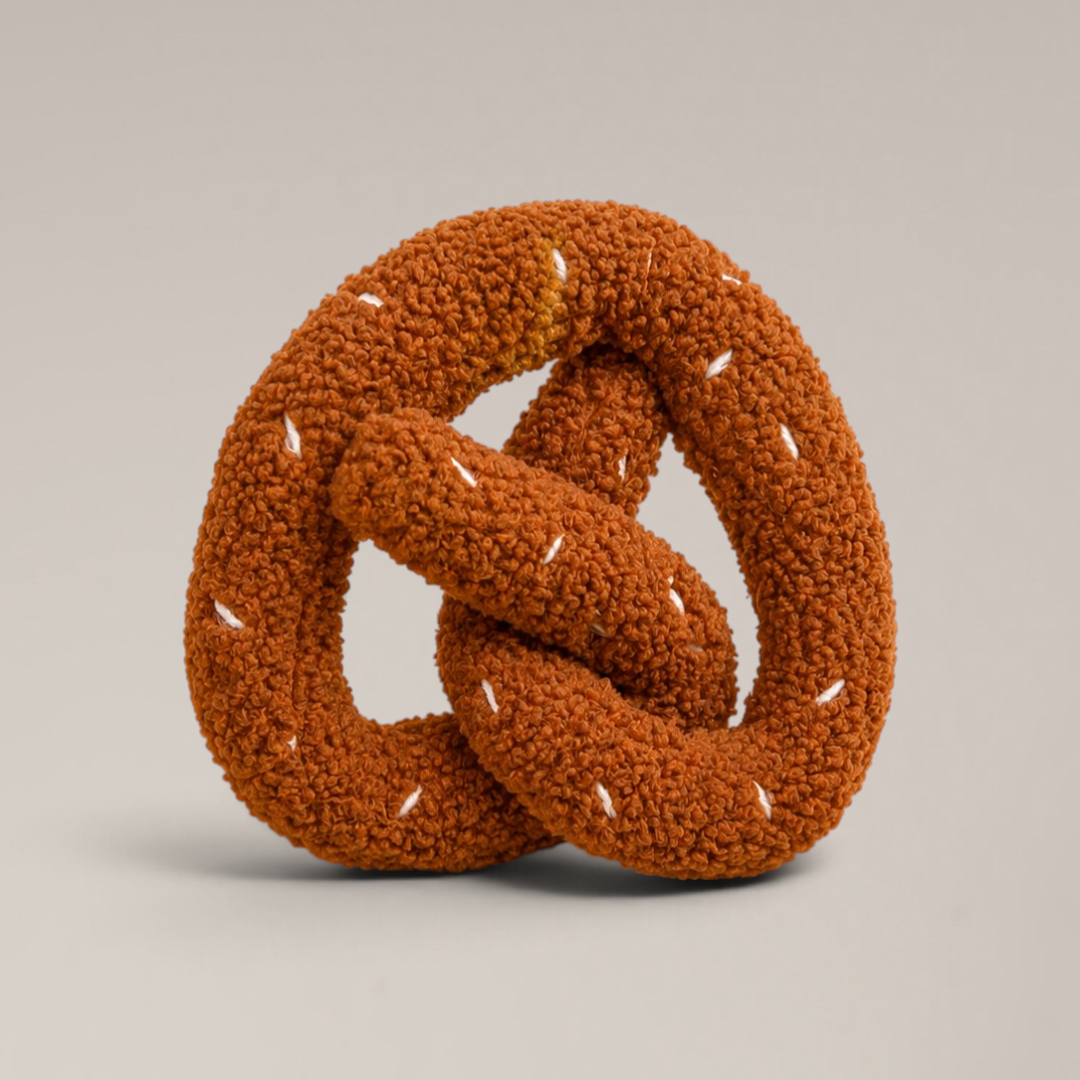 By Teddy Salted Pretzel dog toy