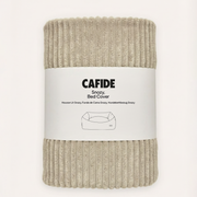 CAFIDE Snozy replacement corduroy dog bed cover in beige designed to fit the Snozy Dog Bed.