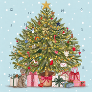 Christmas Tree Advent Calendar Card