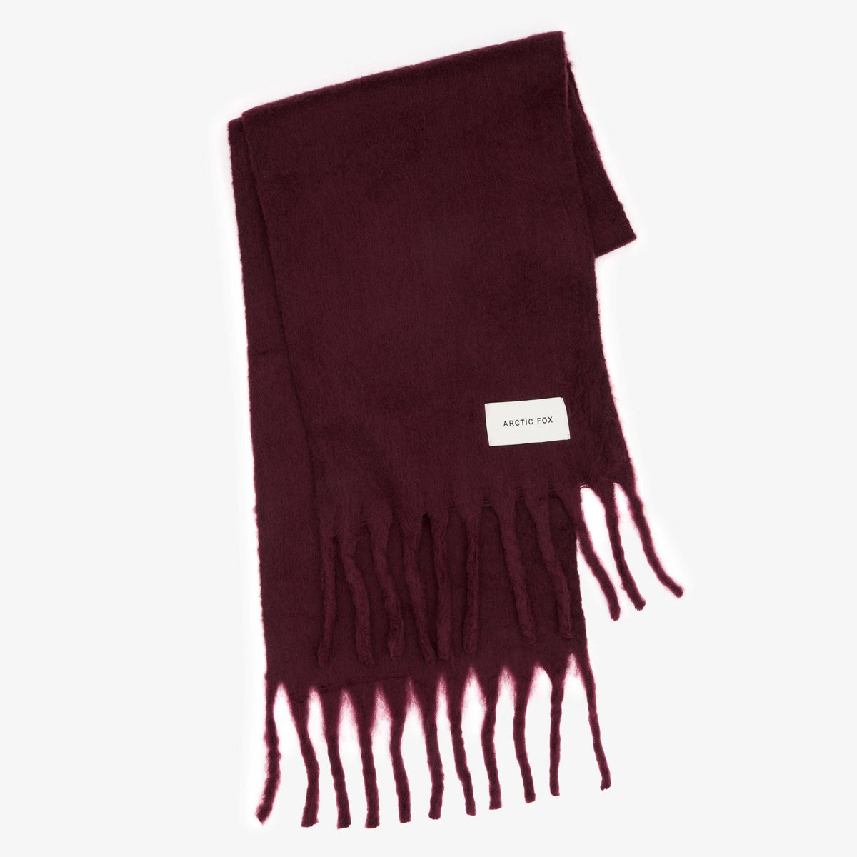 Super-soft Cherry Lacquer red winter scarf by Arctic Fox & Co.