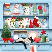 Christmas Dresser Advent Calendar Card by Lilac Tree Designs