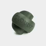 Cloud7 Activity Toy Zeno Dark Olive interactive treat dispensing dog toy made from natural rubber available at Bell & Beau.