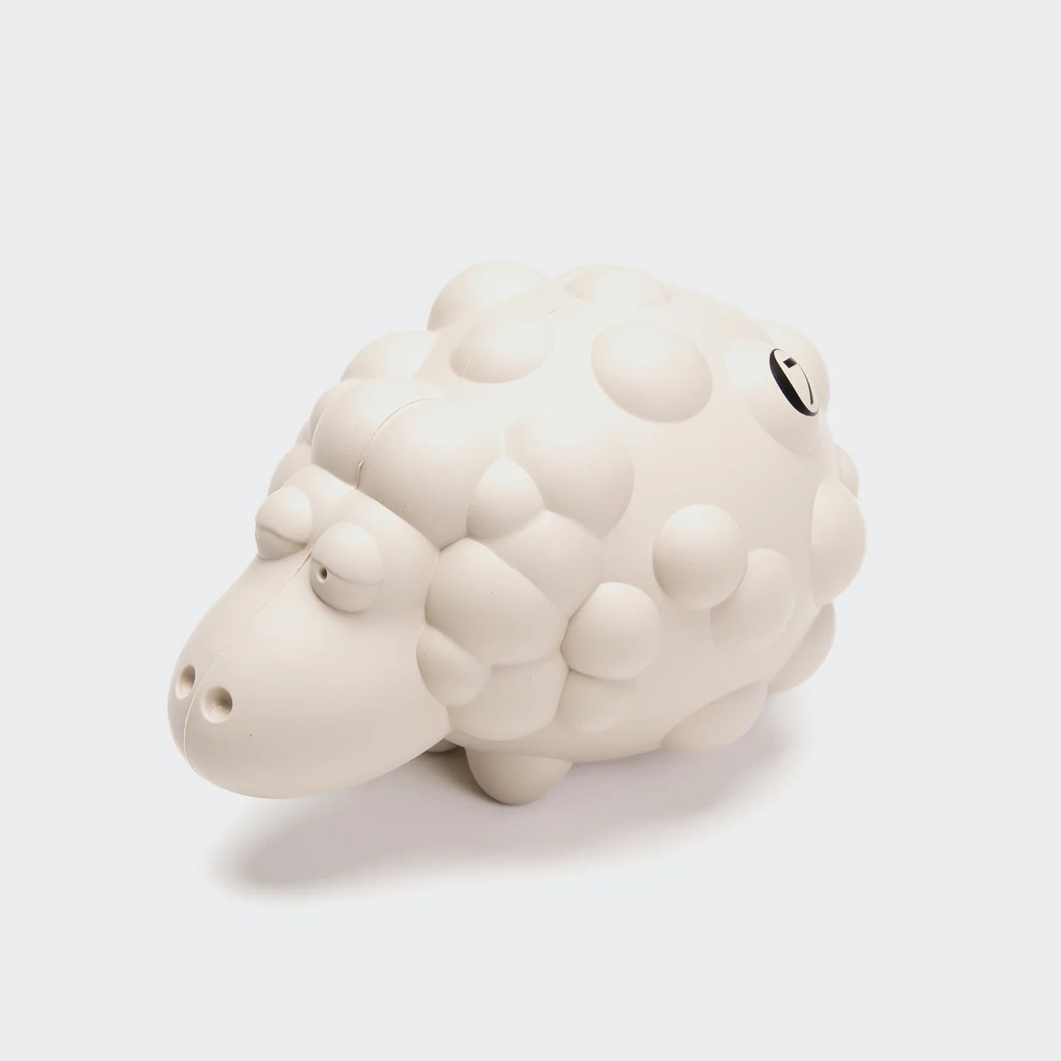 Cloud7 Sheep Meryl Off-White natural rubber dog toy designed for chewing, fetching and tug play from Bell & Beau.
