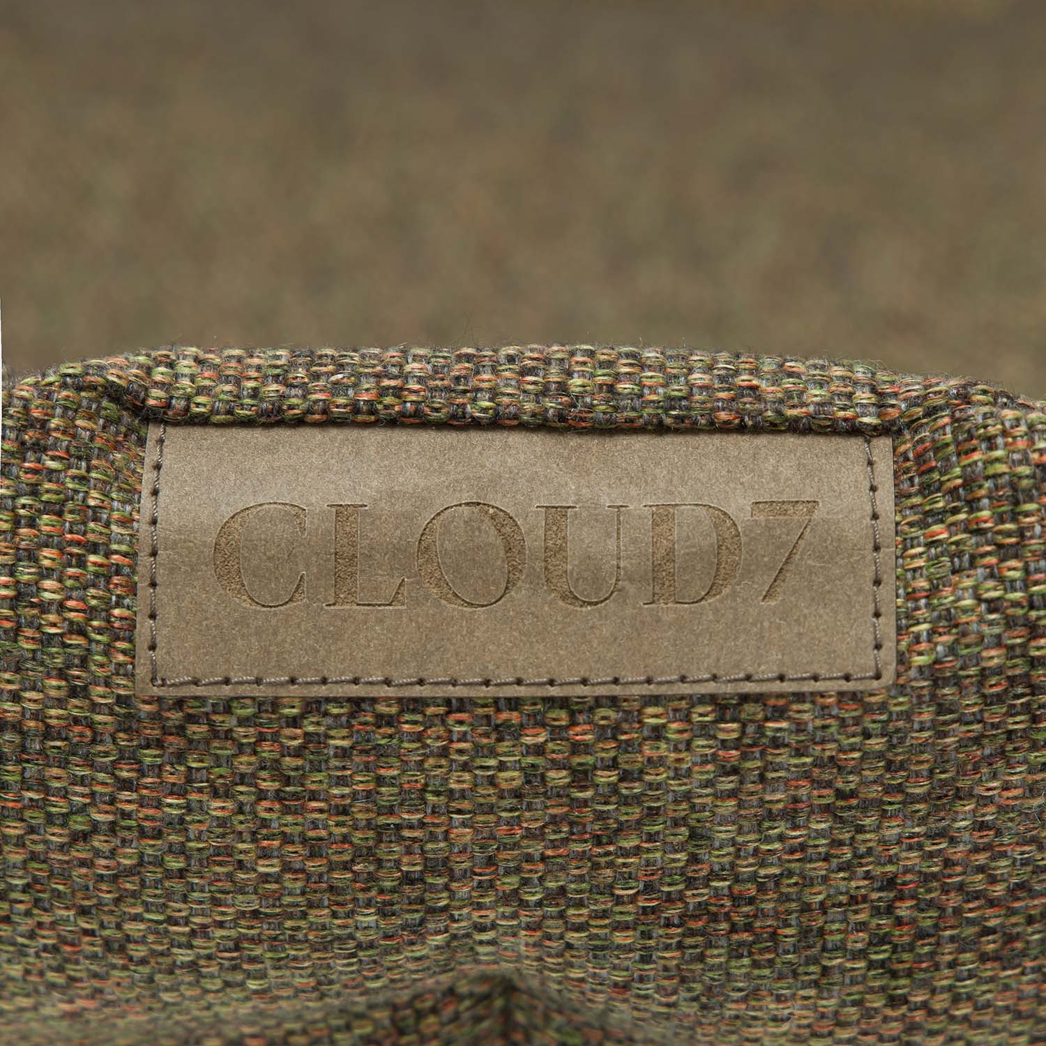 Textile product with 'Cloud7' label on a textured background