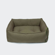 Cloud7 Dog Bed Boost Canvas Olive featuring supportive raised sides and premium cushioning from Bell & Beau.