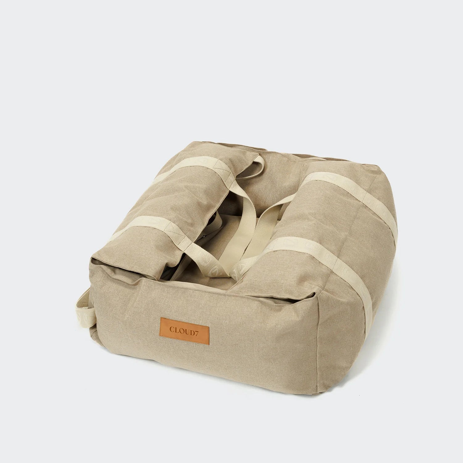 Premium dog travel seat featuring supportive cushioning and secure safety attachment.