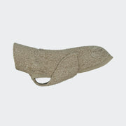 Cloud7 Dog Sweater Gotland Sandy Brown in soft bouclé fabric with harness zip access from Bell & Beau.