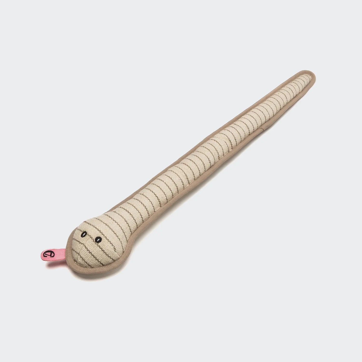 Cloud7 Dog Toy Snake Smilla with built-in squeaker and durable cotton construction available at Bell & Beau.