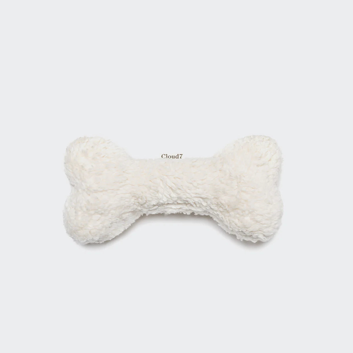Cloud7 LoveBone Dog Toy White crafted from cotton canvas and available at Bell & Beau.