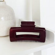 Coconut Lane Burgundy Square Claw Clip