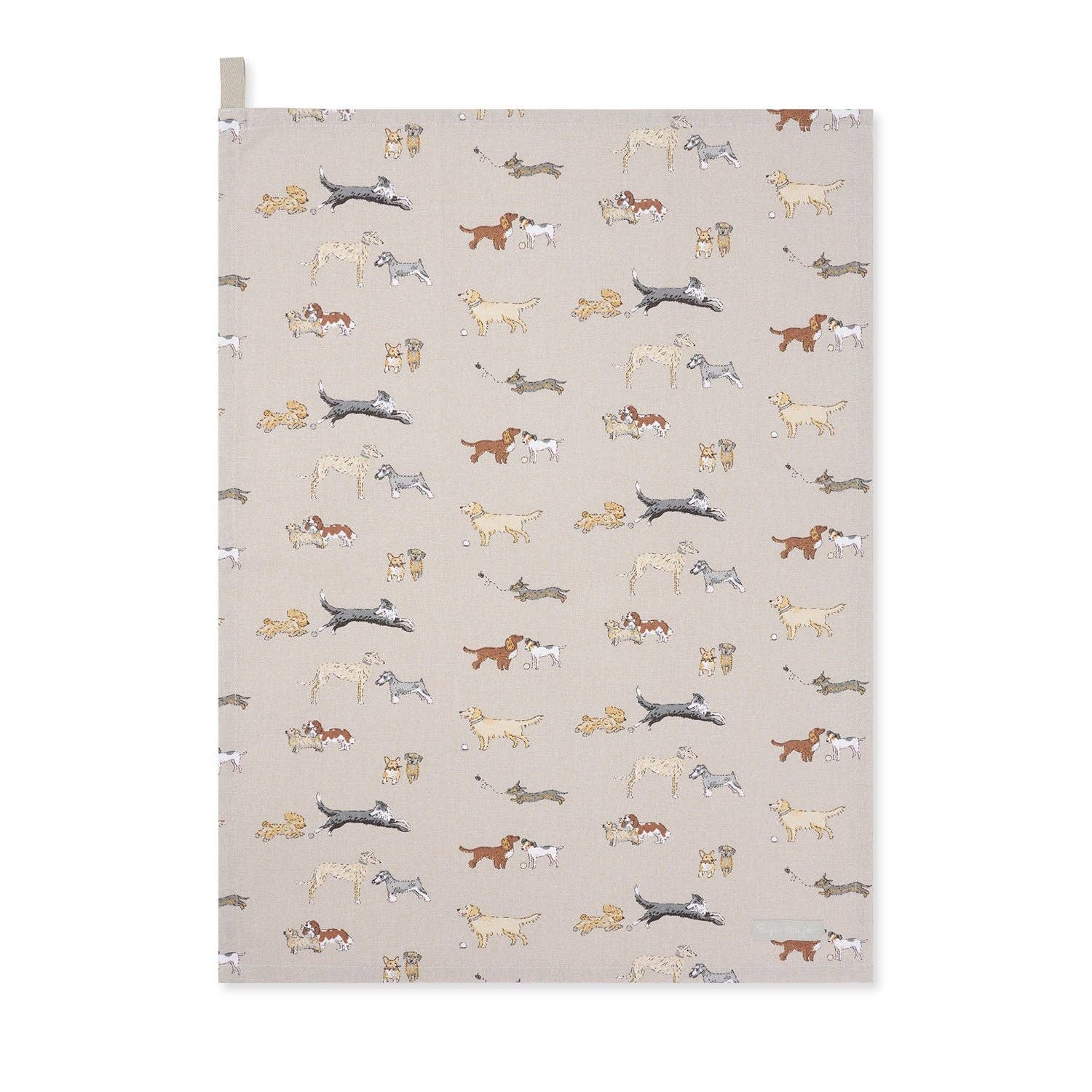 Premium cotton tea towel perfect for modern dog-loving homes.