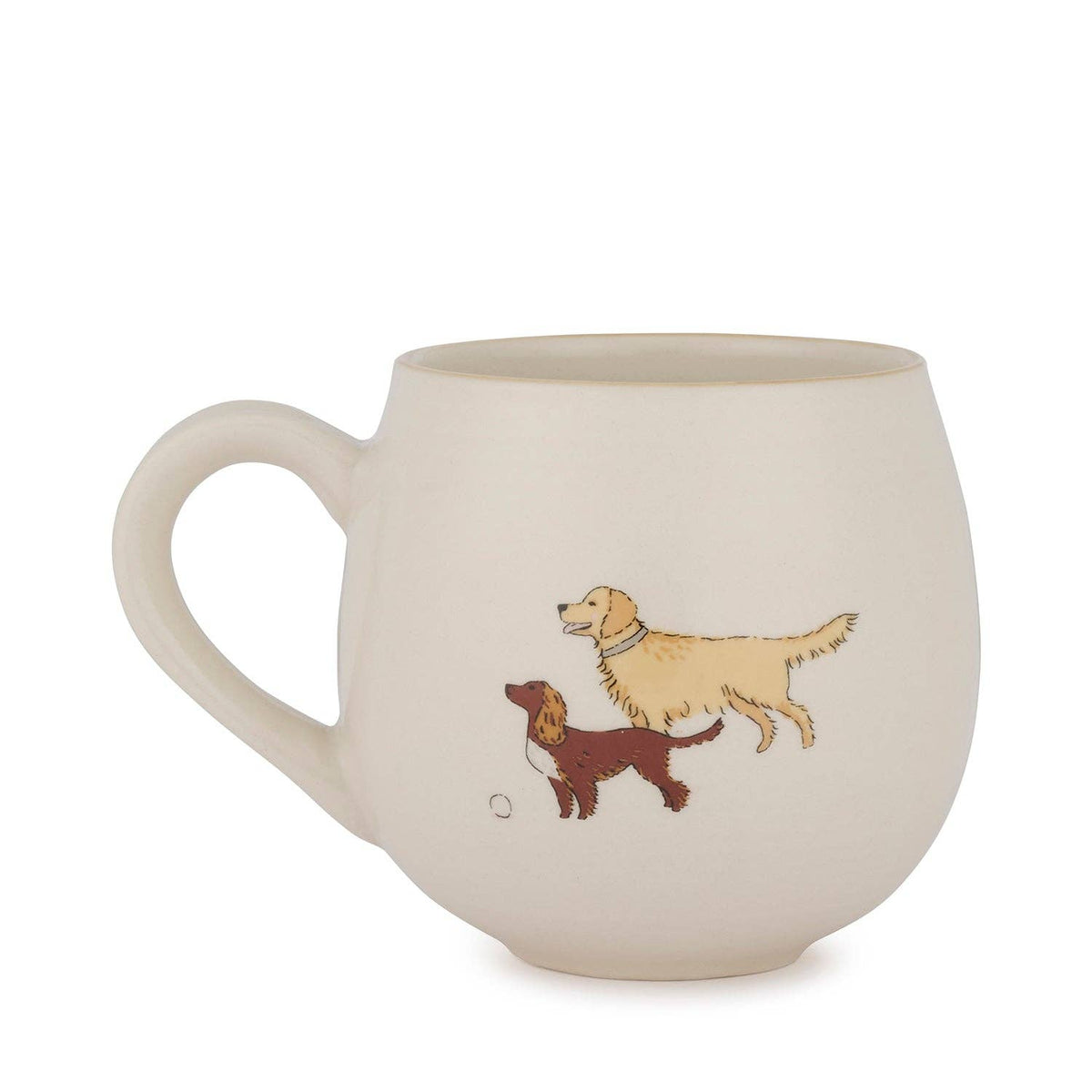 Stylish dog-themed stoneware mug for modern kitchens.