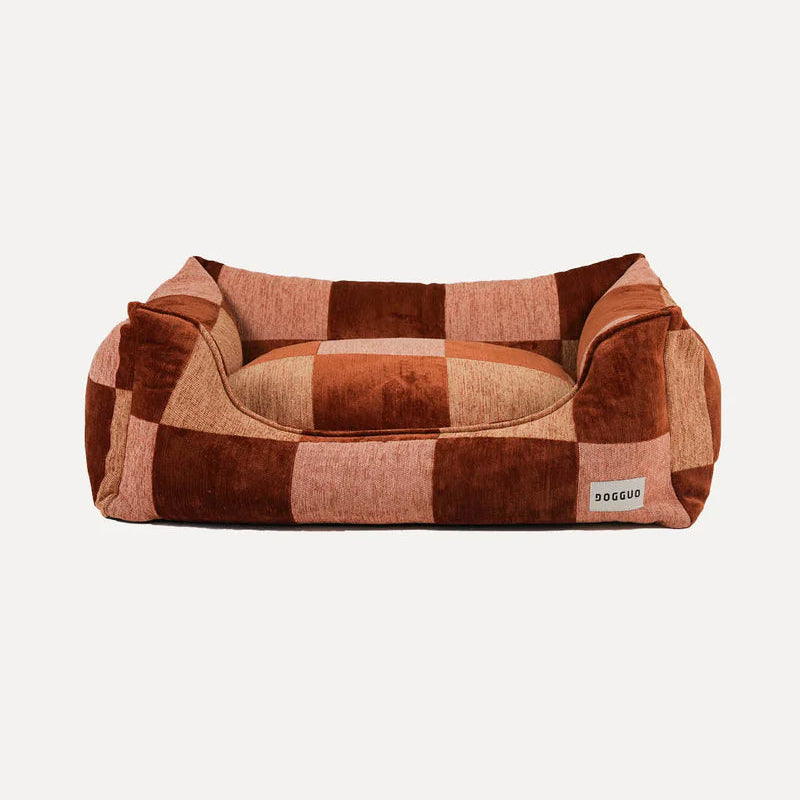 DOGGUO Block orthopaedic dog bed with supportive memory foam filling