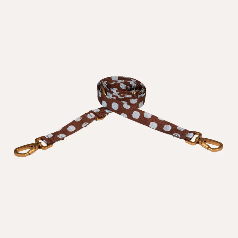 DOGGUO Dot Dog Lead – Brown & Blue