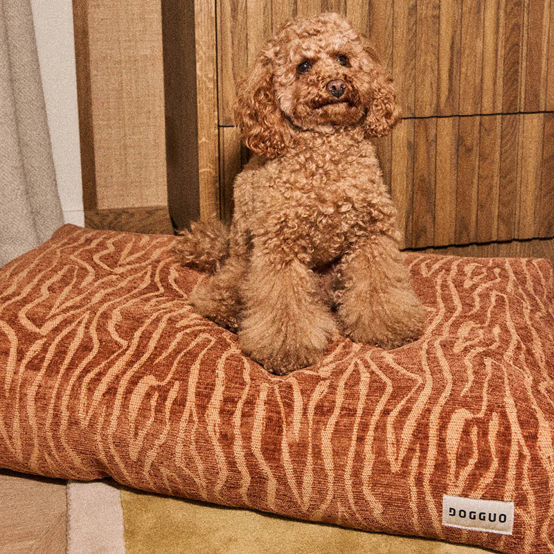 DOGGUO Ethnic orthopaedic dog bed with supportive memory foam filling
