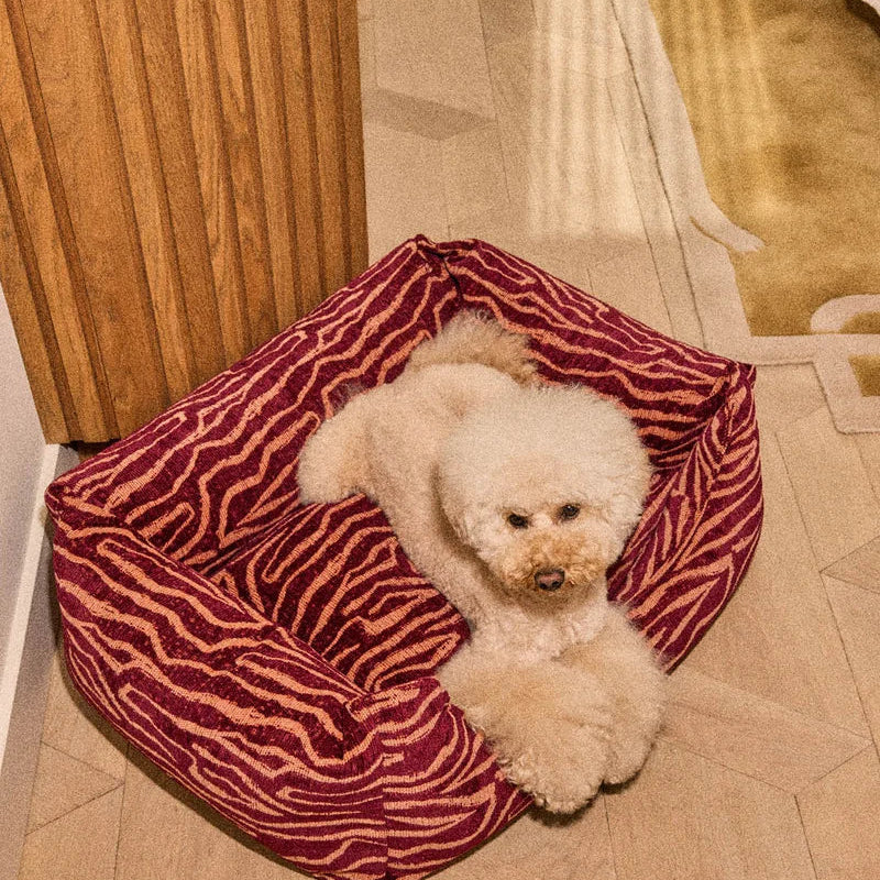 DOGGUO Ethnic orthopaedic sofa dog bed with supportive memory foam filling