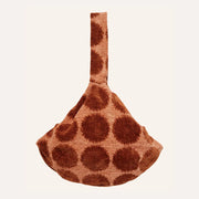 DOGGUO Dot Dog Carrier Bag in mocha and brown