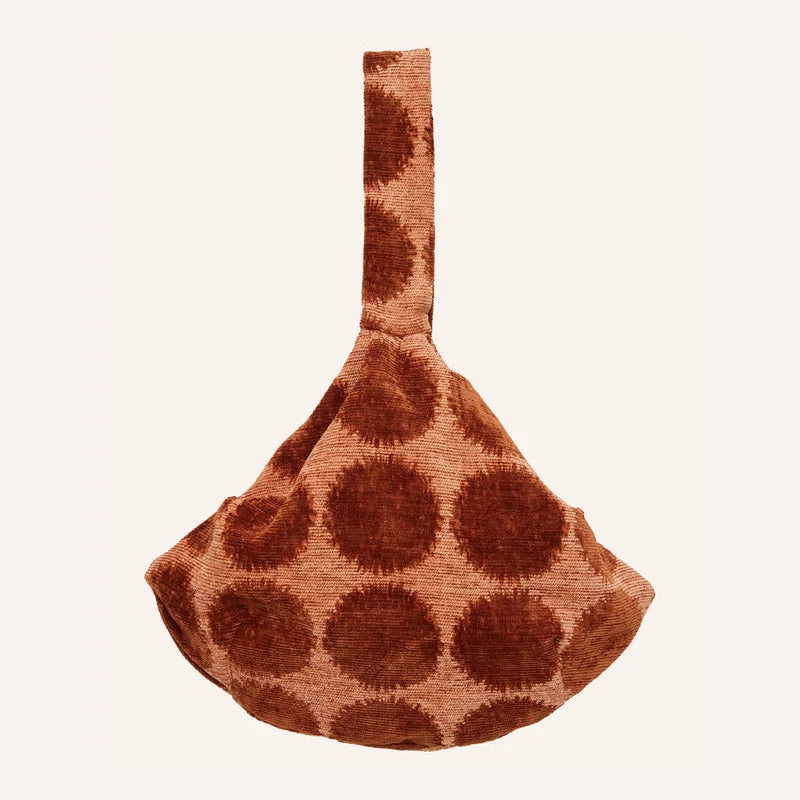 DOGGUO Dot Dog Carrier Bag in mocha and brown