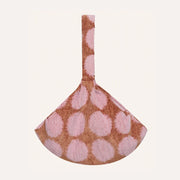 DOGGUO Dot Dog Carrier Bag in mocha and pink