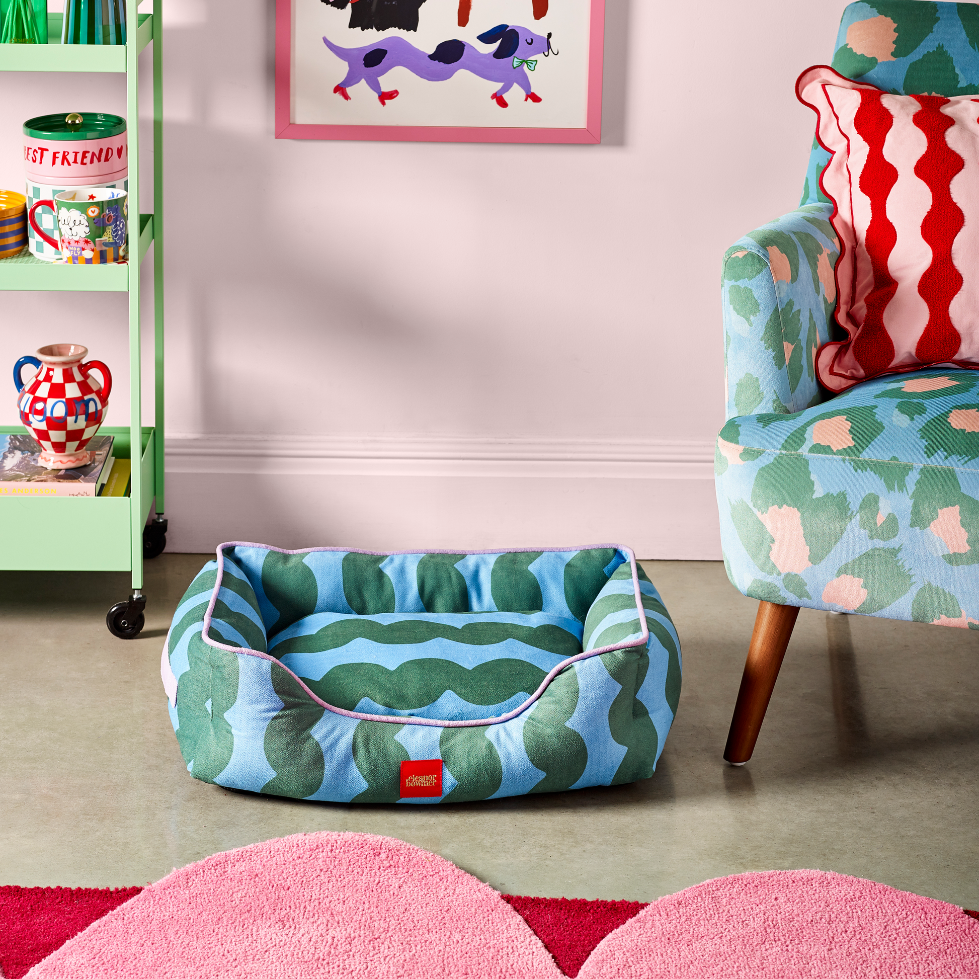 Premium Eleanor Bowmer basket pet bed for modern dog-loving homes.