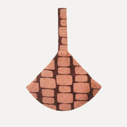Contemporary woven dog carrier bag with comfortable shoulder strap.