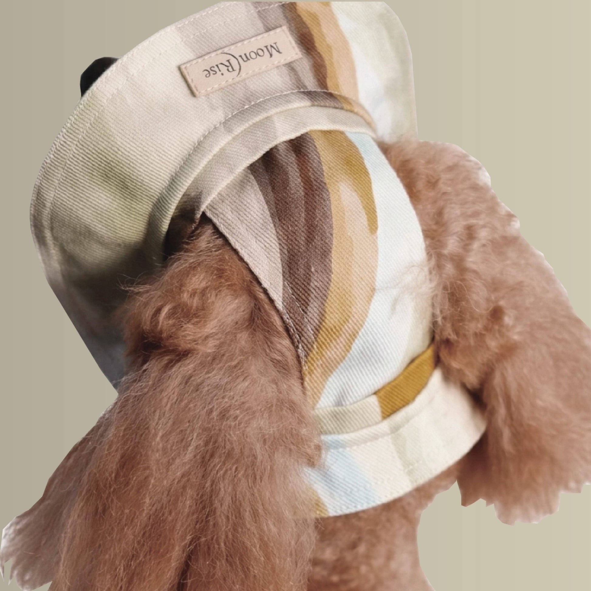 Stylish dog bucket hat designed for sunny walks, holidays and outdoor adventures.