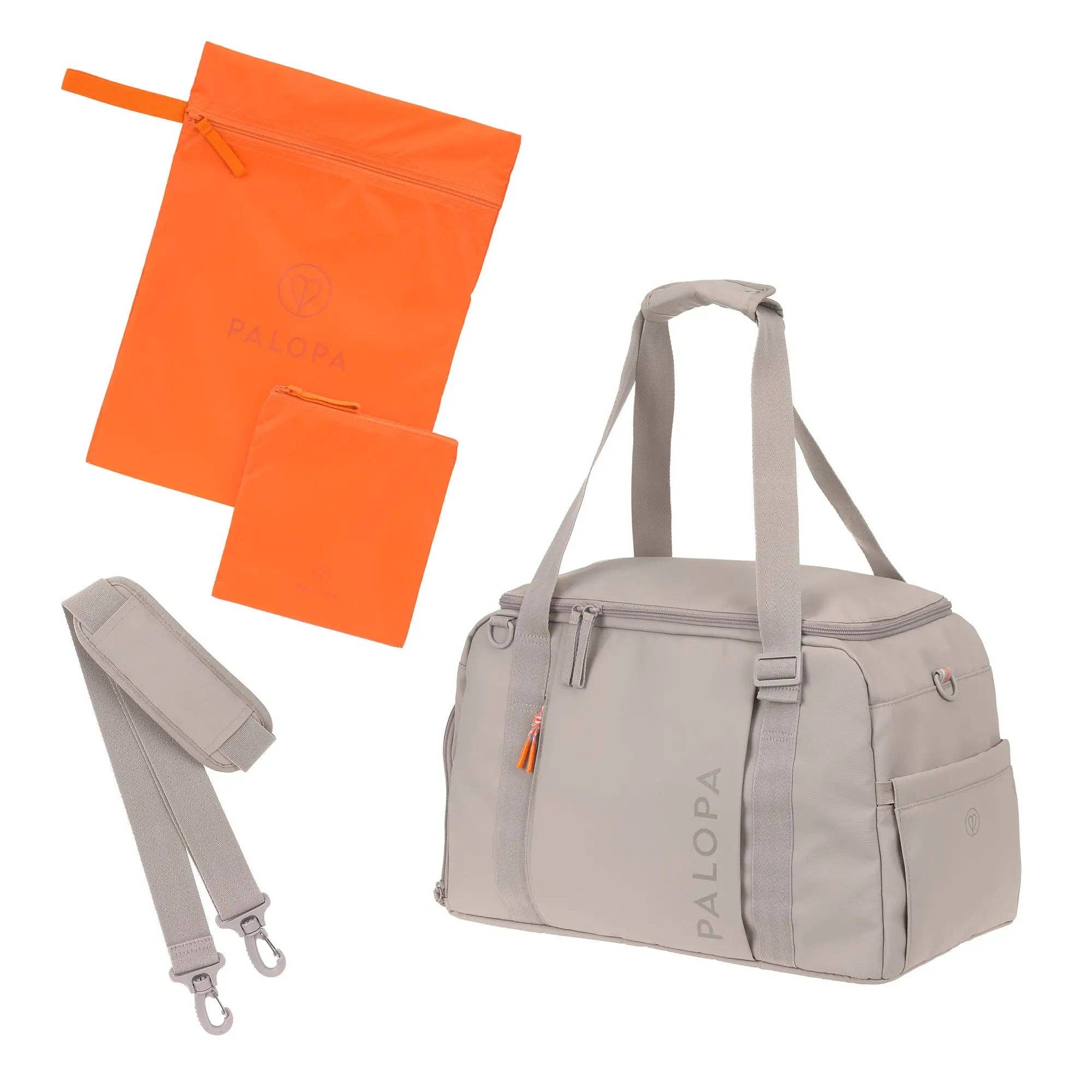 PALOPA Tokano travel bag featuring organised storage compartments for dog accessories and personal belongings.