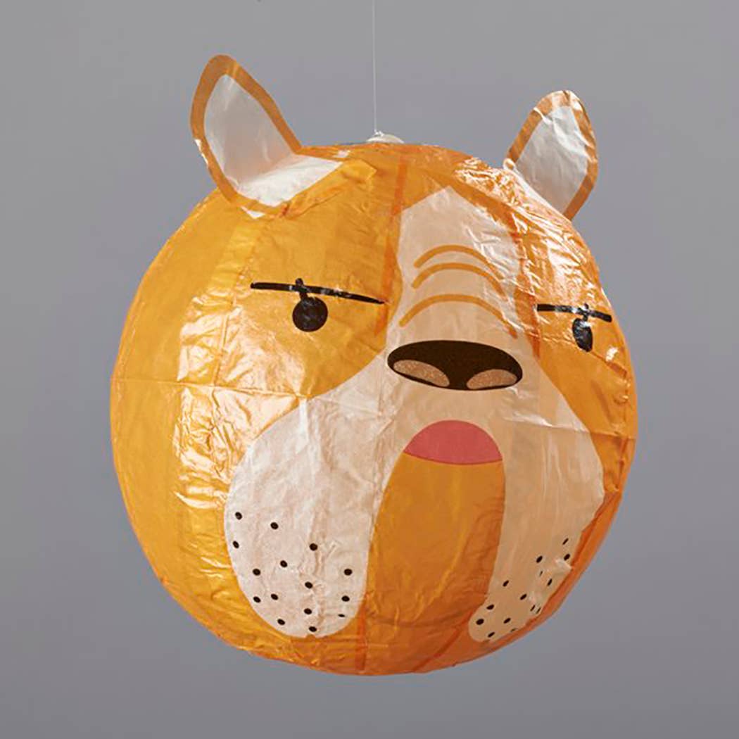 Petra Boase dog card with inflatable 12.5cm paper dog character.