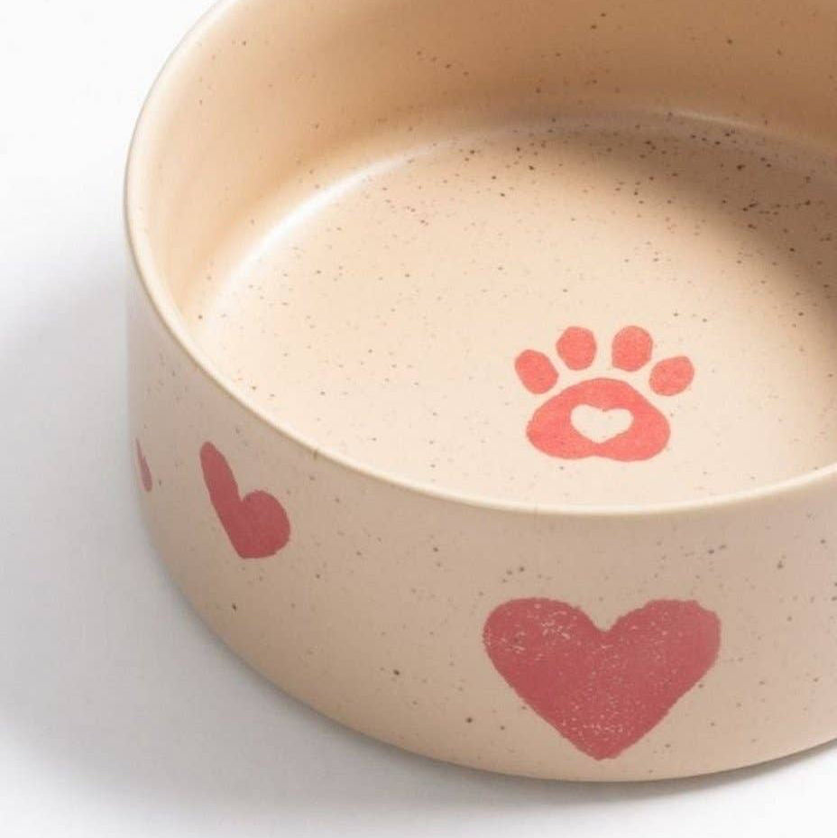 Luxury Egg Back Home Cozy Hearts pet bowls for food and water