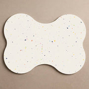 Egg Back Home New Party Bone Placemat White luxury dog bowl feeding mat