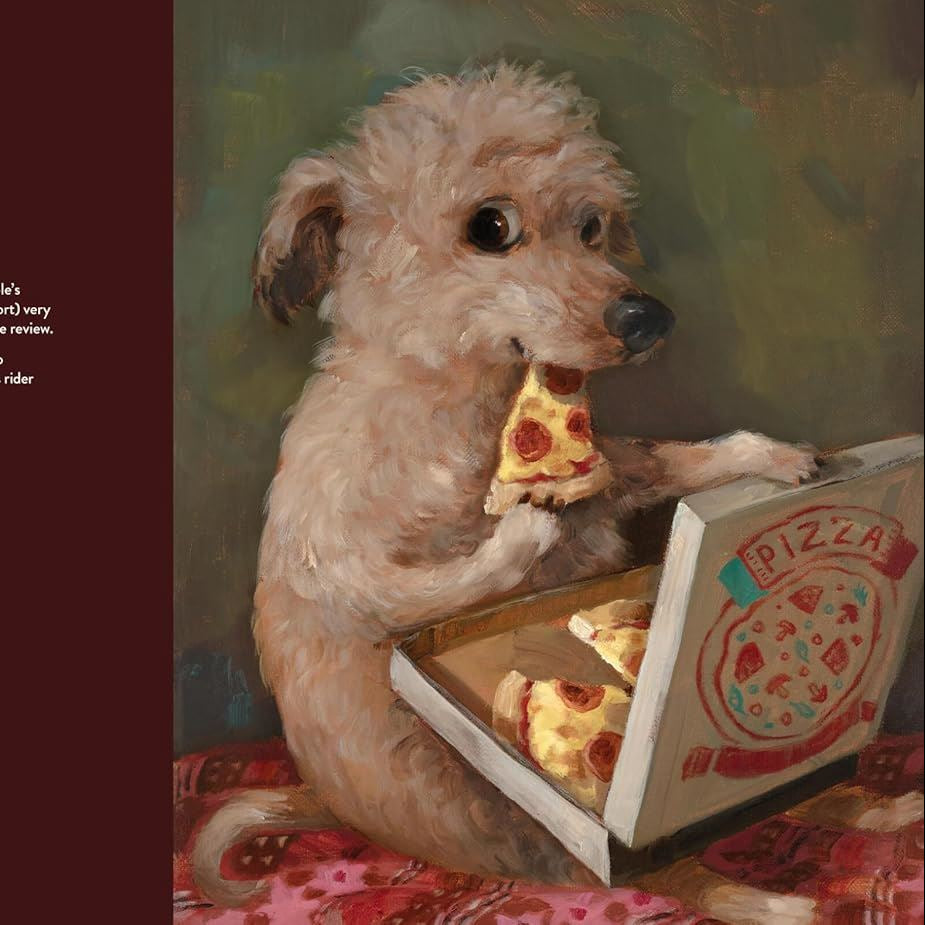 Beautiful hardback dog book filled with humorous and heartwarming dog artwork.