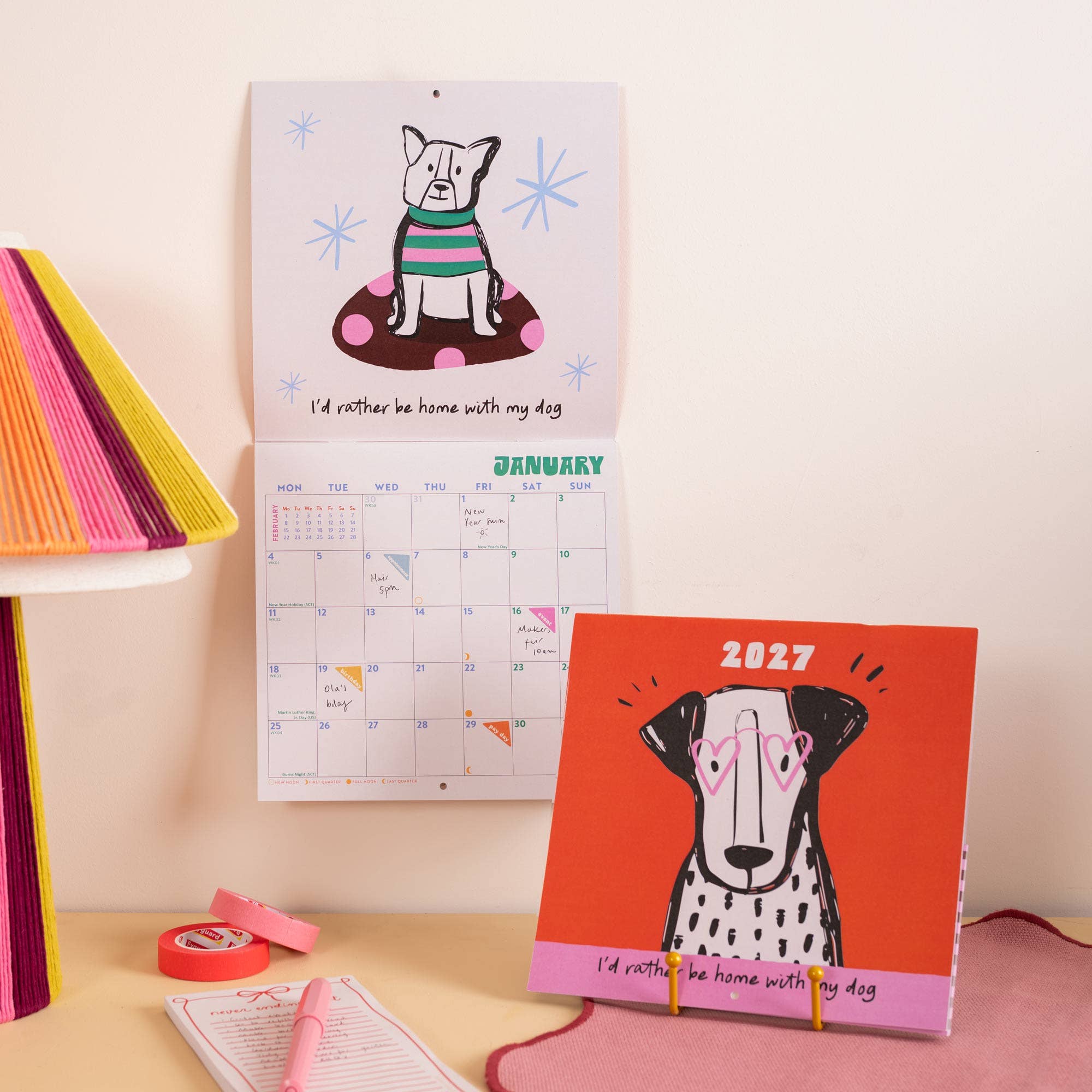 Good Tuesday 2027 Dog Life compact wall calendar for dog lovers.