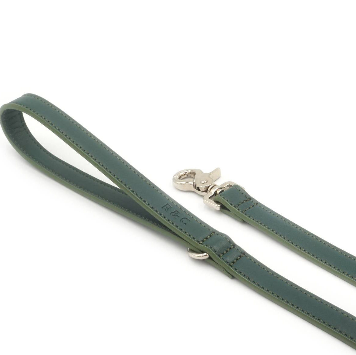 Rich green eco leather dog lead by Ralph & Co for stylish everyday walks