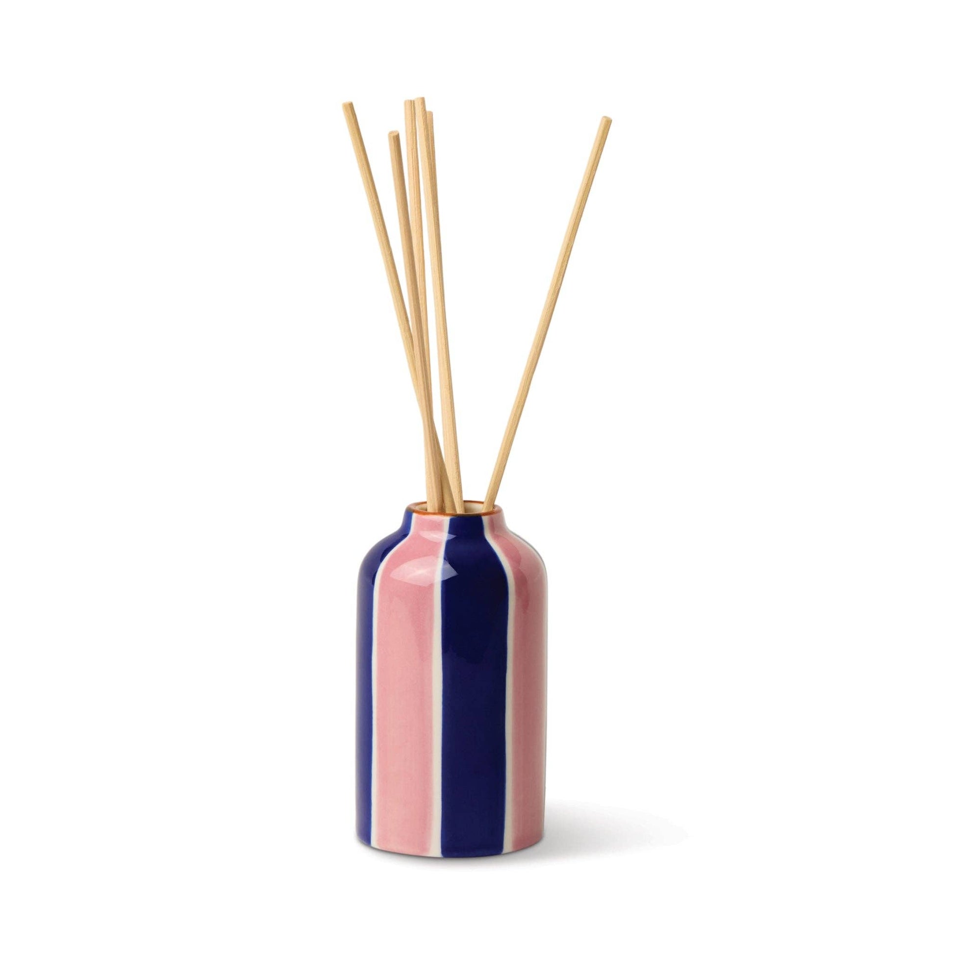 Colourful hand-painted Hearts ceramic reed diffuser by Paddywax.