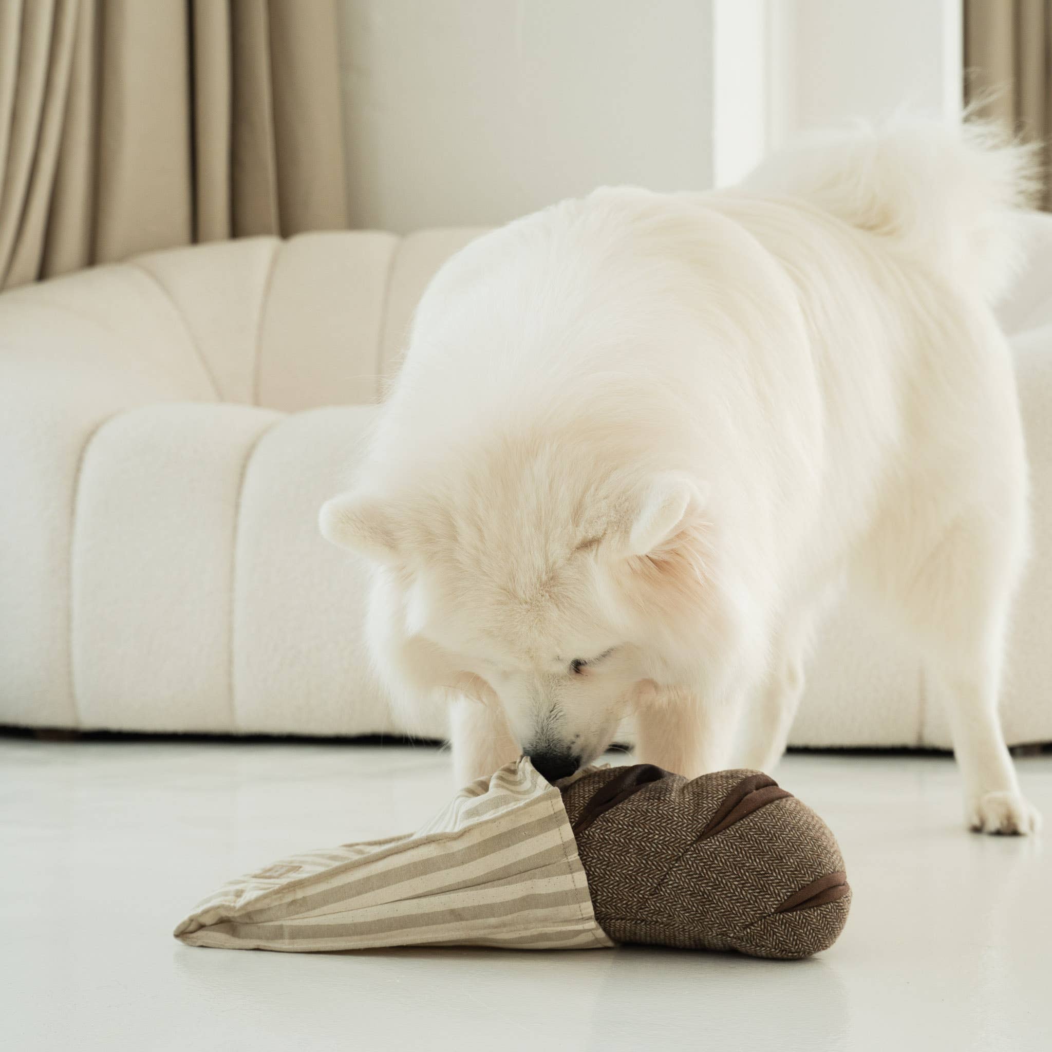 Lambwolf RYE enrichment toy designed to encourage natural foraging instincts