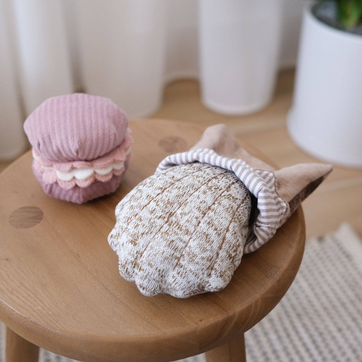 Lambwolf Petite Two French bakery enrichment toys designed for small dogs