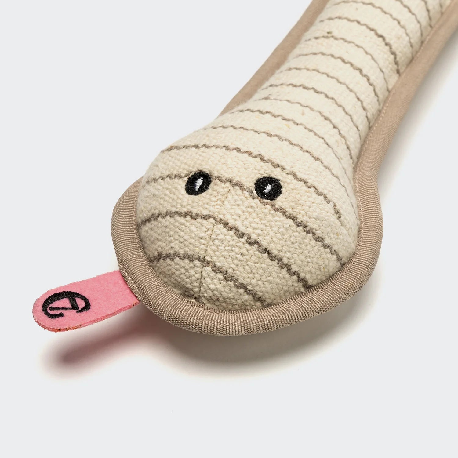 Cloud7 Snake Smilla dog toy designed for fetch, shaking and interactive play.