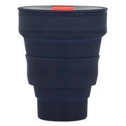 Lund London Indigo 350ml collapsible reusable coffee cup.